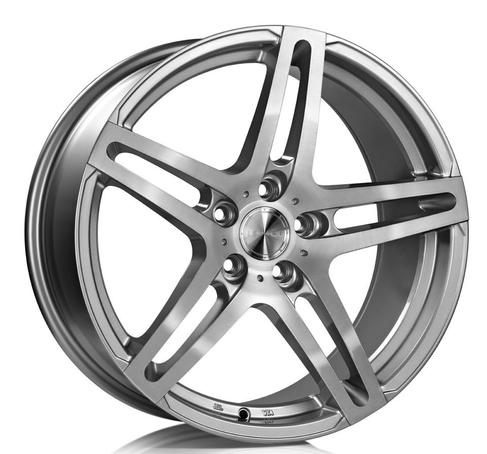 NEW 20  ISPIRI ISR12 ALLOY WHEELS IN SILVER WITH BRUSHED POLISHED FACE